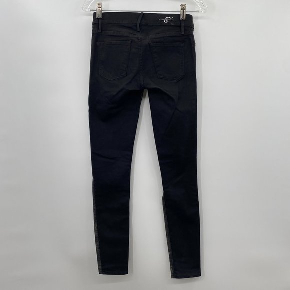 EARNEST SEWN NWT AUDREY REPTILE PRINT STRAIGHT LEG BLACK/WHITE WOMENS SIZE 26 - Picture 5 of 7